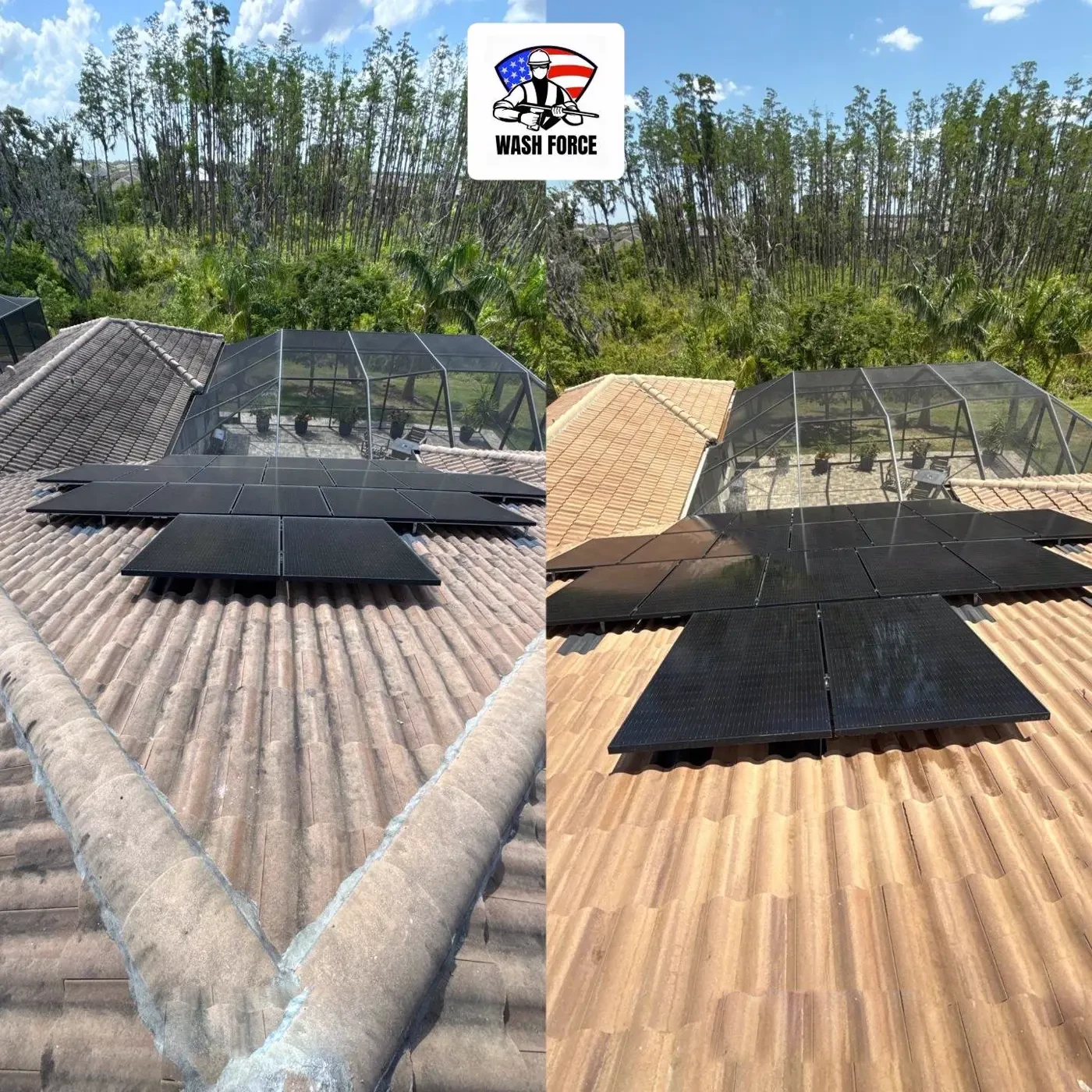 Panels & tile roof — same visit